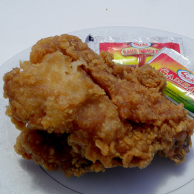 Ayam Goreng Dada Tulang tanpa Nasi Popeye Chicken Express Gambar 1